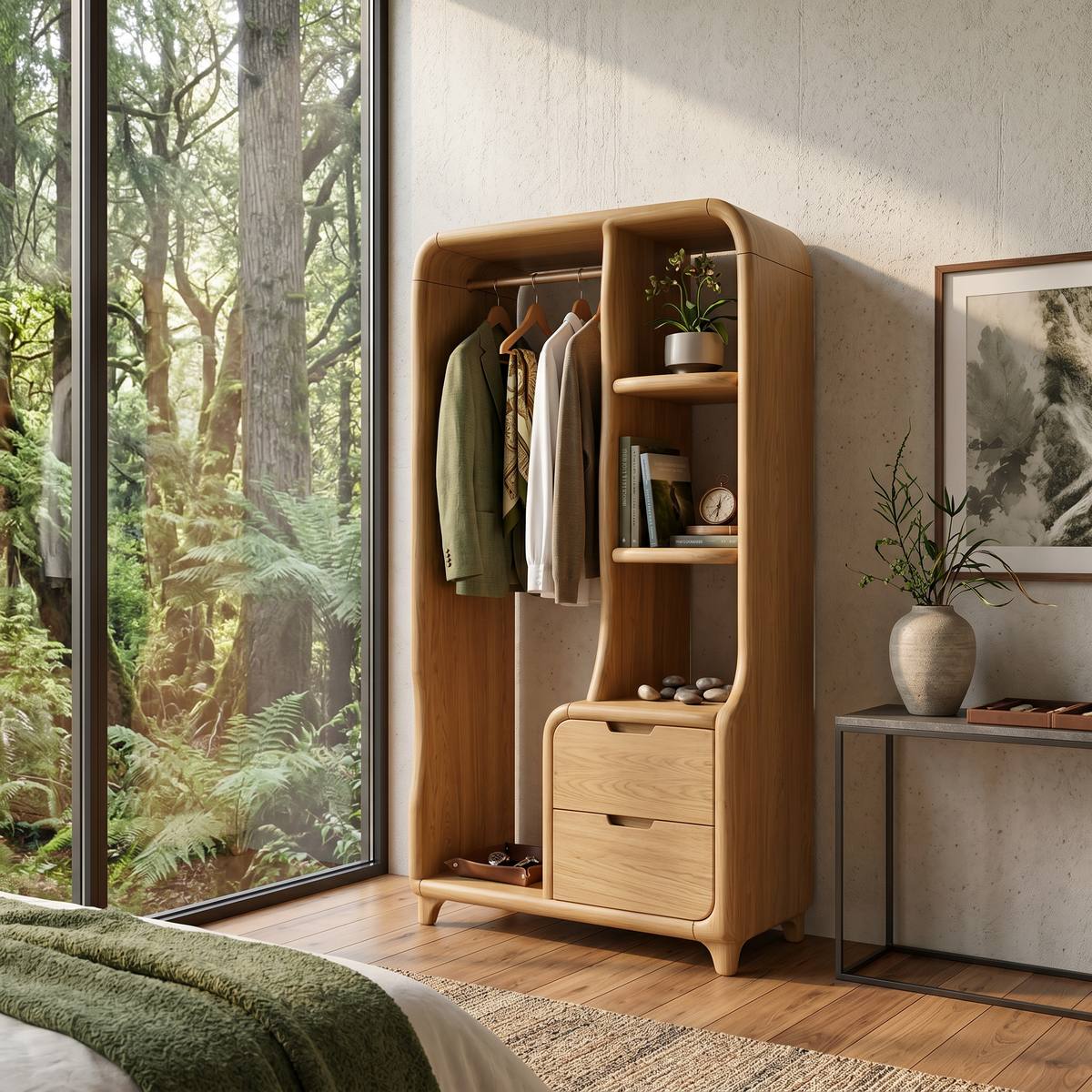 Mid Century Artistic Storage Cabinet For Bedroom Interior Lounge